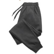 Unisex Plain Dark Grey Joggers - Premium Polyester Athleisure Pants