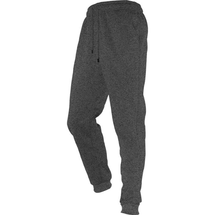 Unisex Plain Dark Grey Fleece Joggers - Soft 250g Polyester