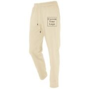 Khaki Straight Leg Sweatpants with Custom Print - Free Design Service