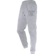 Light Grey Unisex Joggers with Custom Print - Free Design