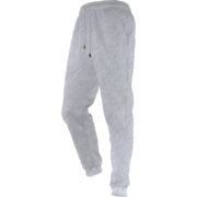 Unisex Plain Light Grey Fleece Joggers - Soft 250g Polyester