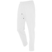 Unisex Plain White Straight Leg Sweatpants - Fleece Lined 250g Polyester