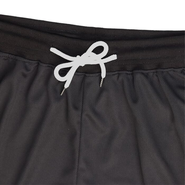 Close-up of Men's Drawstring Shorts Elastic Waistband with Adjustable White Drawstring