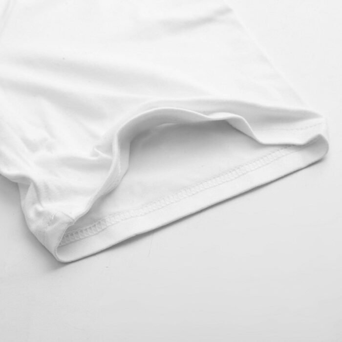 Close-up of Men's T-shirt Sleeve Hem - Durable Stitching and Clean Finish