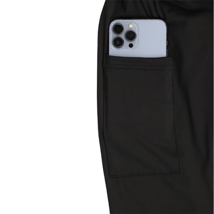 Close-up of Men's 2-in-1 Running Shorts Inner Compression Liner with Secure Phone Pocket