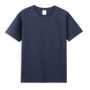 Men's Plain Dark Blue T-Shirt - Deep Navy 100% Cotton Tee