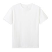Men's Plain White T-Shirt - 100% Cotton Crew Neck Tee