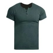 Solid Color Men's Retro Summer Short Sleeve Fitness - Image 10