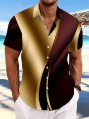 Men's T-shirt Color Series 3D Printed Short Sleeve - immagine 6