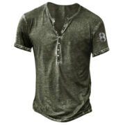 Casual Distressed Youth Short Sleeve Bottoming T-shirt - Image 7