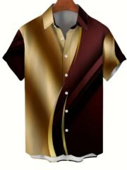 Men's T-shirt Color Series 3D Printed Short Sleeve - immagine 7