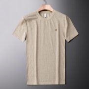 Breathable Round Neck Short-sleeved T-shirt Men's Summer Top T-shirt - Image 6