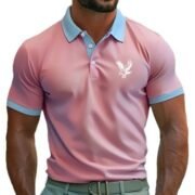 Casual Style Commuter's All-matching Digital Printing Lapel Men's Polo Shirt - Image 2