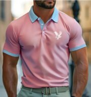 Casual Style Commuter's All-matching Digital Printing Lapel Men's Polo Shirt - Image 5