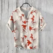 Summer Beach Casual Men's Clothing Short Sleeve V-neck - Image 4